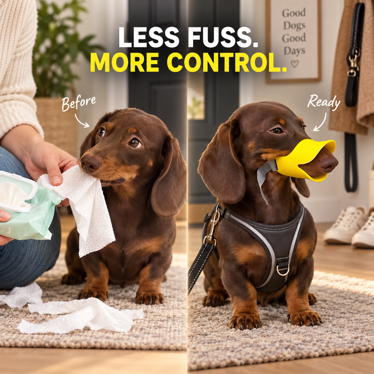 🦆 Adjustable Duck-Bill Dog Muzzle – Soft, Lightweight & Easy-Fit Support for Grooming and Routine Care