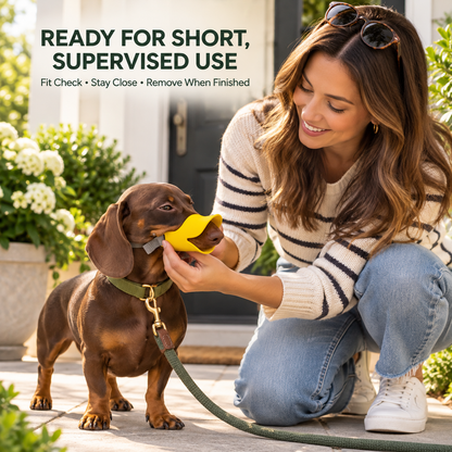 🦆 Adjustable Duck-Bill Dog Muzzle – Soft, Lightweight & Easy-Fit Support for Grooming and Routine Care