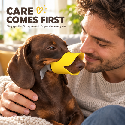 🦆 Adjustable Duck-Bill Dog Muzzle – Soft, Lightweight & Easy-Fit Support for Grooming and Routine Care