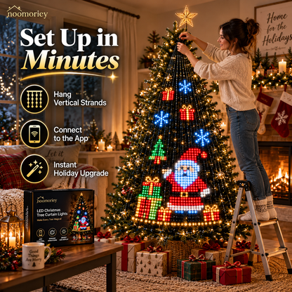 🎄 Smart LED Christmas Tree Lights ✨ DIY Holiday Patterns App Control Decoration
