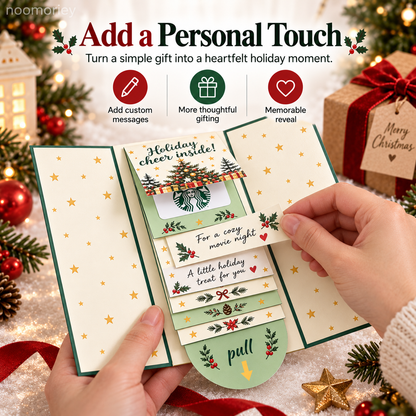 🎄 Christmas Surprise Gift Card Booklet – Interactive Pull-Tab Holiday Gift Holder