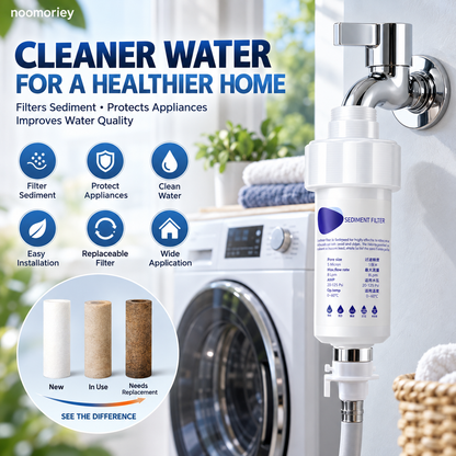 💧 50% OFF 5μm Sediment Water Filter – Cleaner Water For Washing Machine & Home