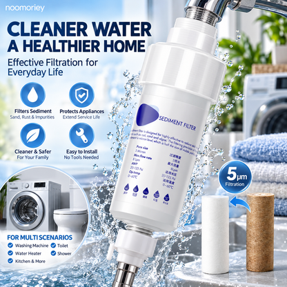 💧 50% OFF 5μm Sediment Water Filter – Cleaner Water For Washing Machine & Home