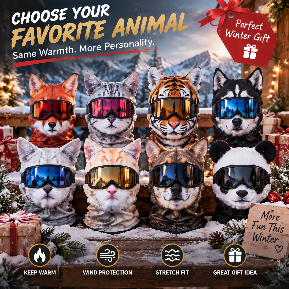🦊❄️ 50% OFF Animal Face Ski Mask – The Funniest Winter Balaclava Everyone Will Ask About