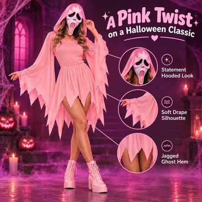 👻 Pink Ghost Halloween Costume – Steal the Spotlight With Your Besties 💗