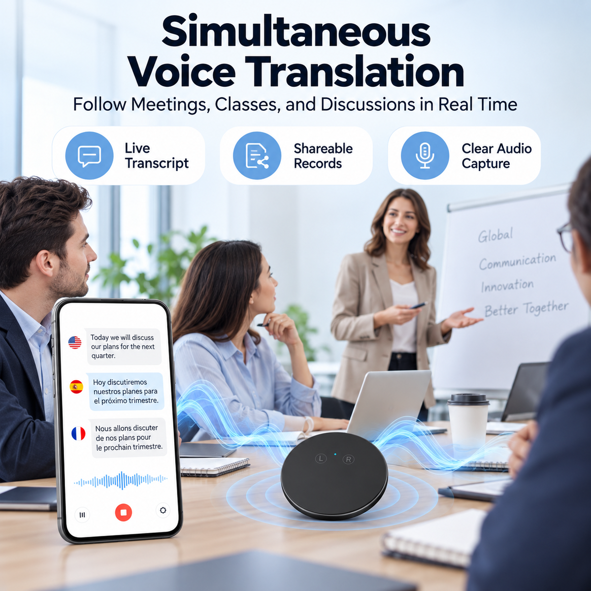 🌍 50% OFF Today! Portable AI Translator for Travel, Business & Daily Conversations