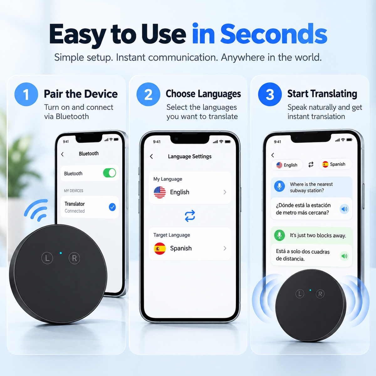 🌍 50% OFF Today! Portable AI Translator for Travel, Business & Daily Conversations
