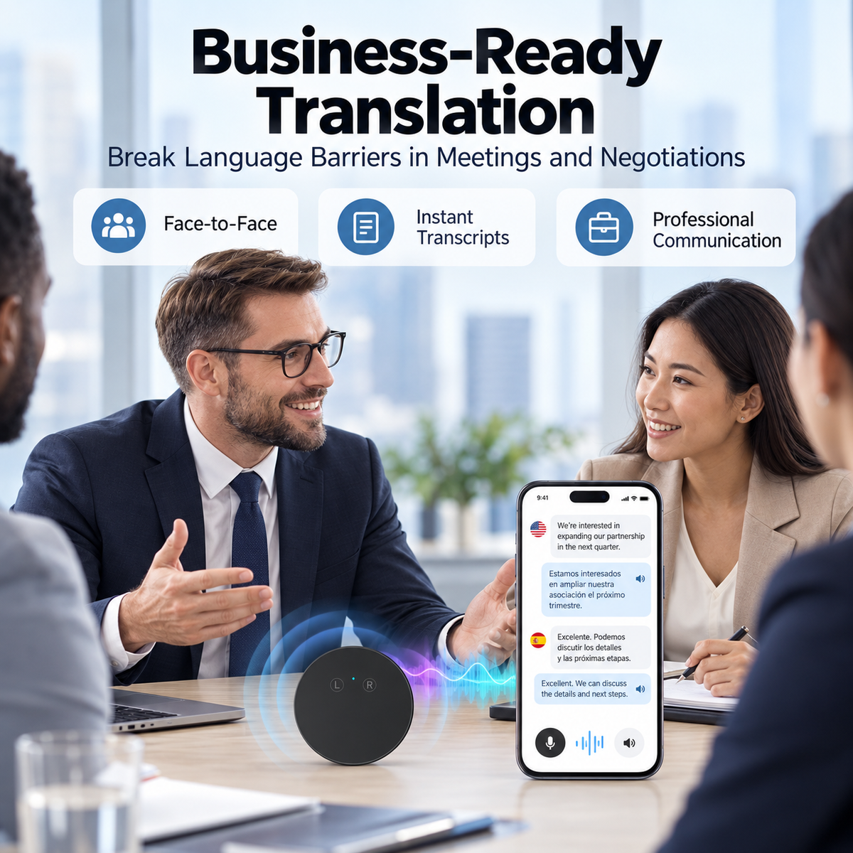 🌍 50% OFF Today! Portable AI Translator for Travel, Business & Daily Conversations