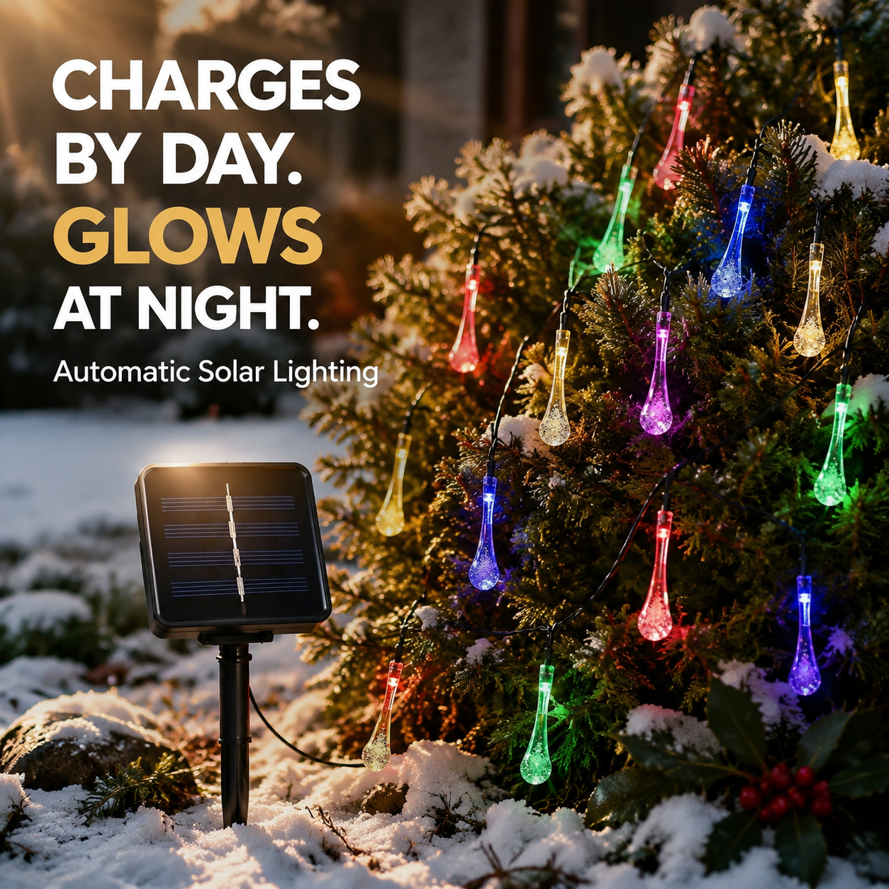 🎄 Holiday Lighted Garland ✨ Warm LED Christmas Decor For Home & Outdoor