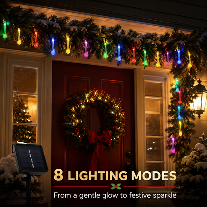🎄 Holiday Lighted Garland ✨ Warm LED Christmas Decor For Home & Outdoor