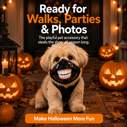 🎃Funny Big Smile Dog Muzzle Halloween Costume