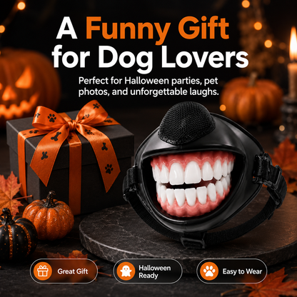 🎃Funny Big Smile Dog Muzzle Halloween Costume