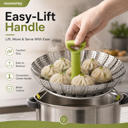 Vegetable Steamer Basket for Cooking Food, Stainless Steel Veggie Steam Basket for Pot 🥦