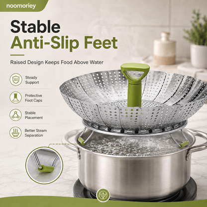 Vegetable Steamer Basket for Cooking Food, Stainless Steel Veggie Steam Basket for Pot 🥦
