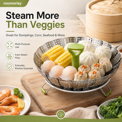 Vegetable Steamer Basket for Cooking Food, Stainless Steel Veggie Steam Basket for Pot 🥦