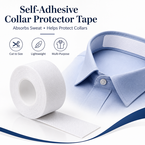 BestJas Self-Adhesive Collar Protector Sweat Absorbent Tape - Self-Adhesive Collar Protector Sweat Absorbent Tape
