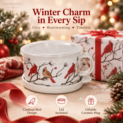 🎄 Cute Christmas Vintage Cartoon Ceramic Mug – Cozy Holiday Coffee & Tea Cup, Adorable Retro Gift for Christmas