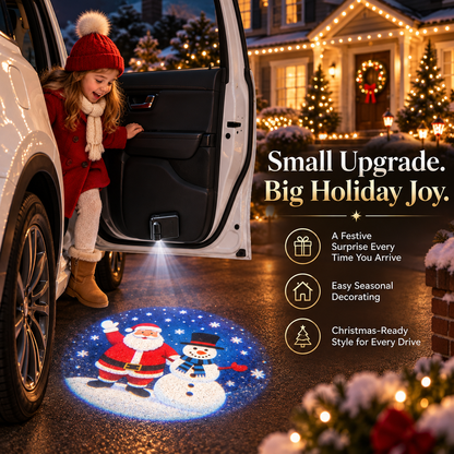 🎄Christmas Magic Car Door Projector🎅– 6 Festive Projection Slides✨