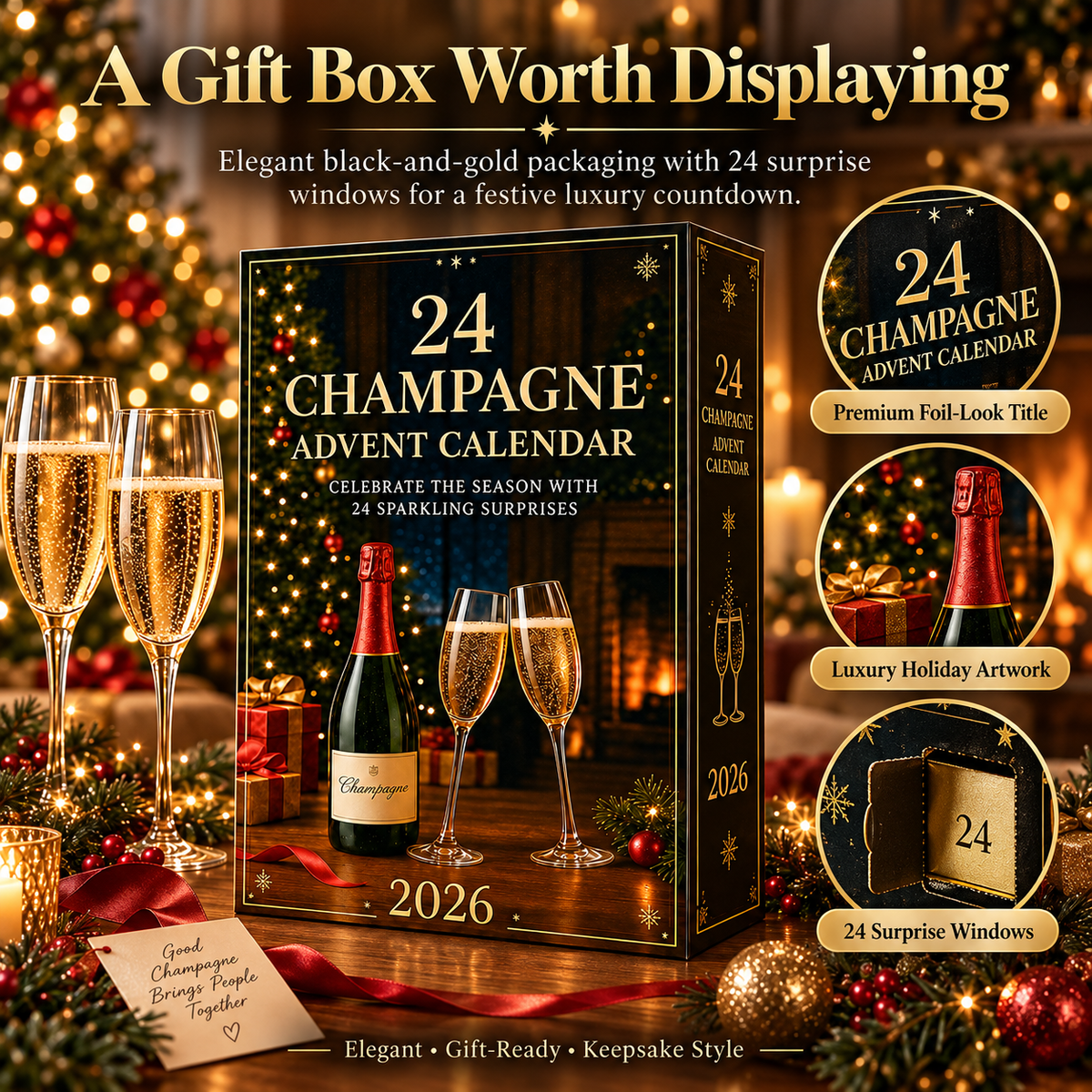 🥂 2026 Champagne Advent Calendar – 24 Days of Sparkling Surprises