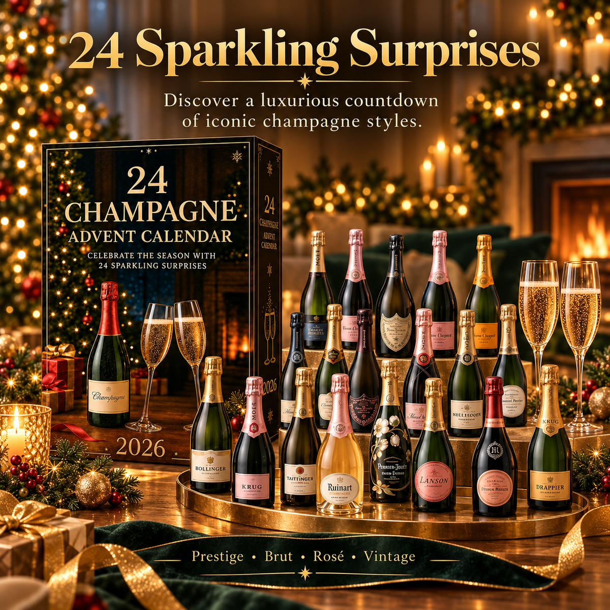 🥂 2026 Champagne Advent Calendar – 24 Days of Sparkling Surprises