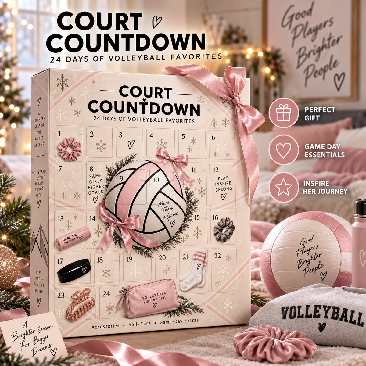 🏐 Rally Days Volleyball Advent Calendar – 24 Days of Surprises for Volleyball Girls 🎀