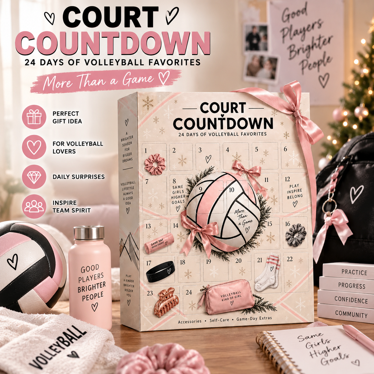 🏐 Rally Days Volleyball Advent Calendar – 24 Days of Surprises for Volleyball Girls 🎀