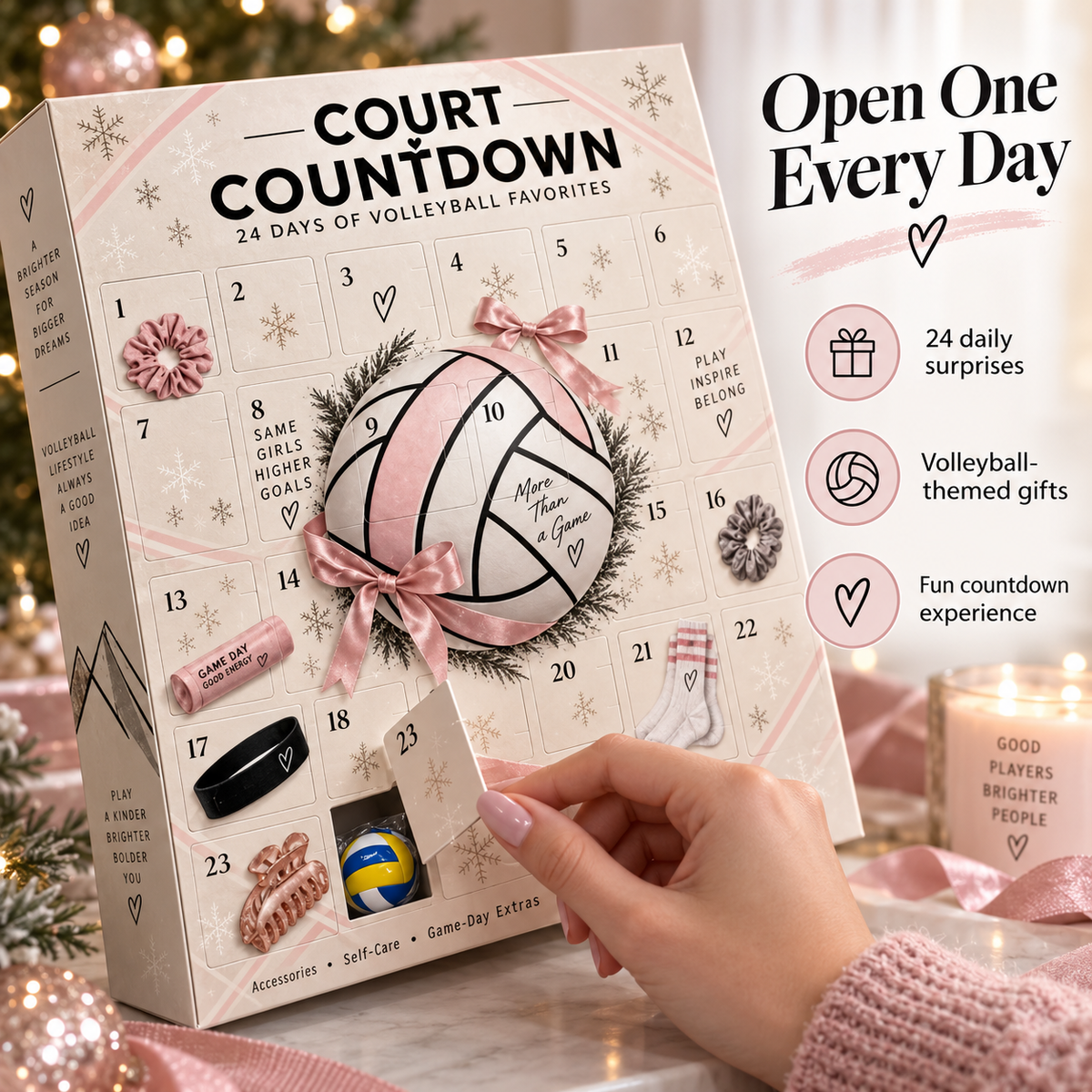 🏐 Rally Days Volleyball Advent Calendar – 24 Days of Surprises for Volleyball Girls 🎀