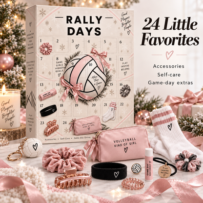 🏐 Rally Days Volleyball Advent Calendar – 24 Days of Surprises for Volleyball Girls 🎀