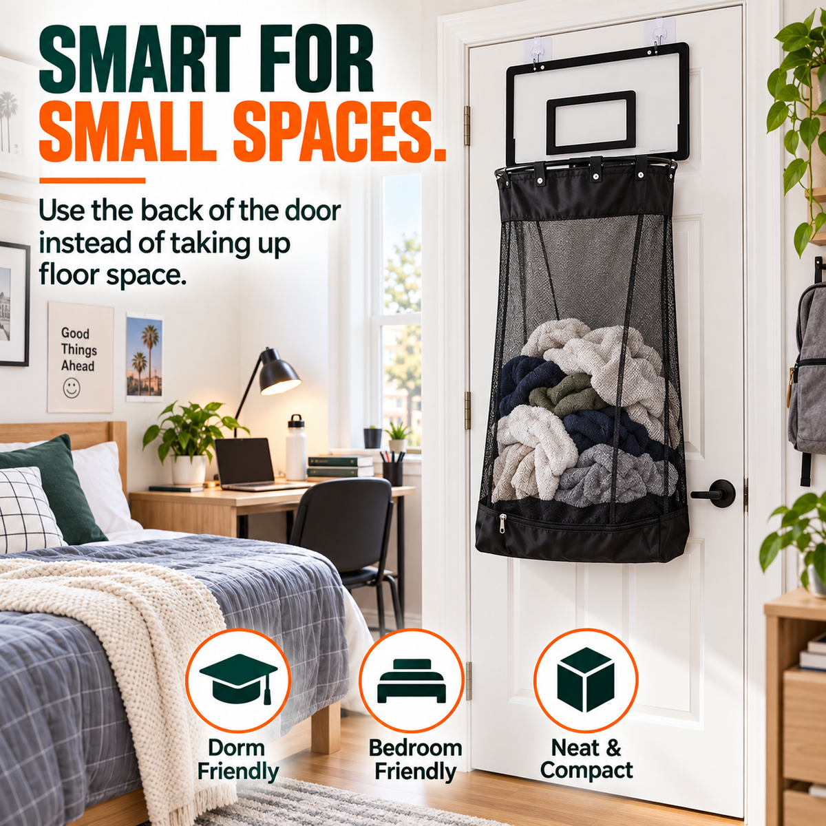 🔥50% OFF🏀 2-in-1 Basketball Hoop Laundry Hamper