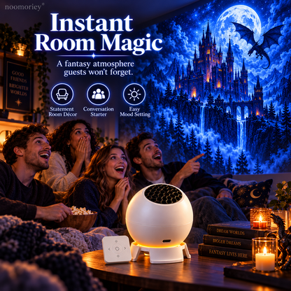🐉 Dark Fantasy Dragon Room Projector – ✨Immersive Castle, Forest & Frozen World Light