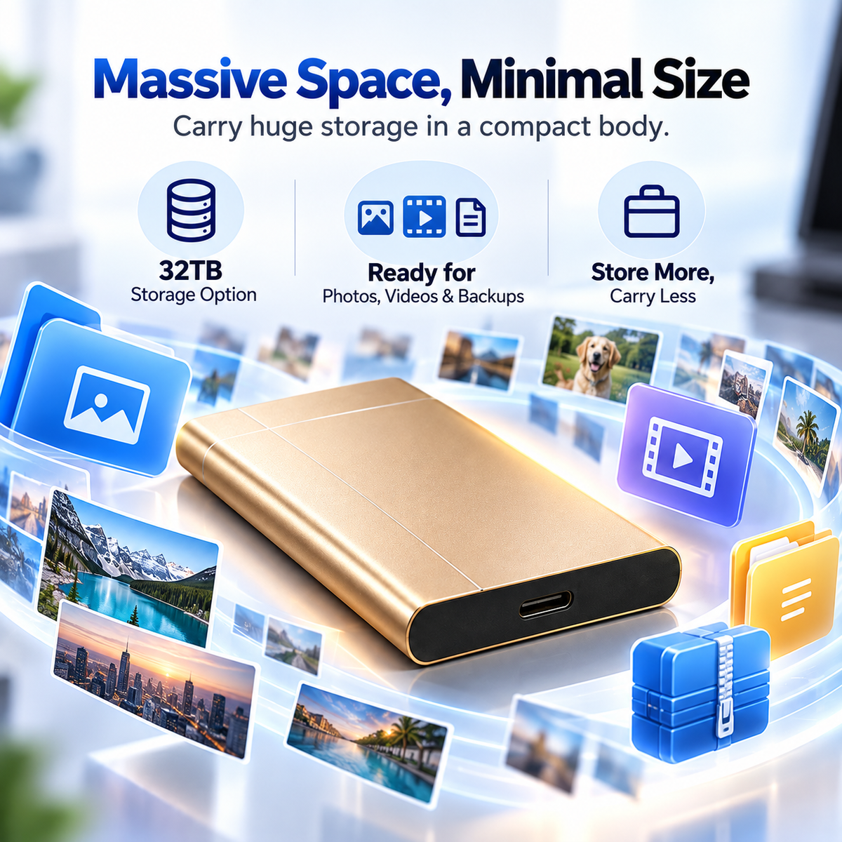 High-speed portable solid-state drives