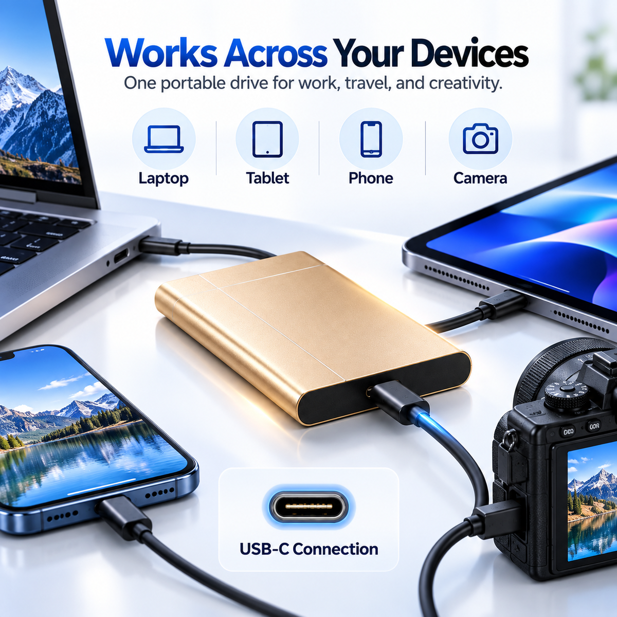 High-speed portable solid-state drives