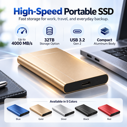 High-speed portable solid-state drives