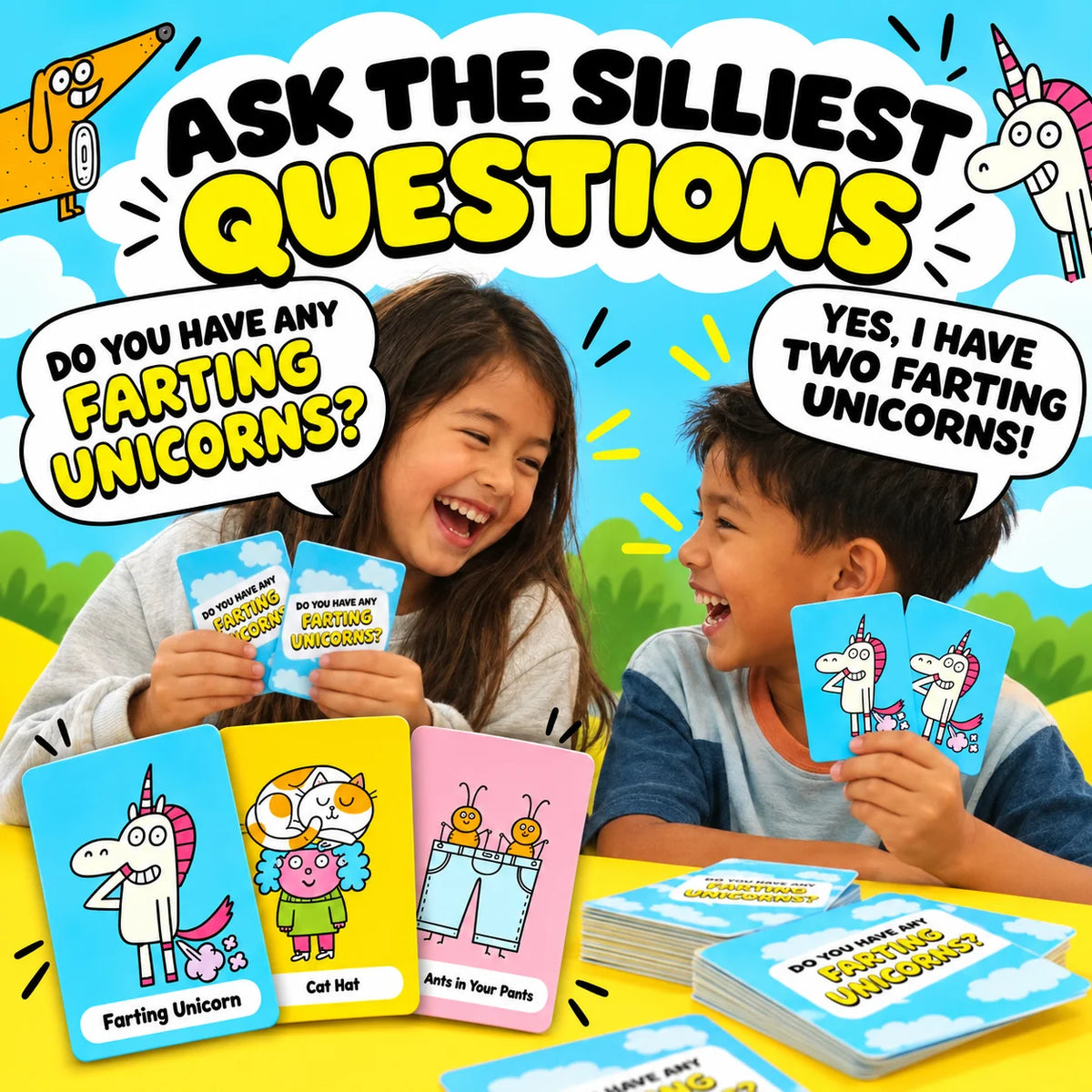 ! Super Silly Go Fish Card Game for Kids & Family Game Night