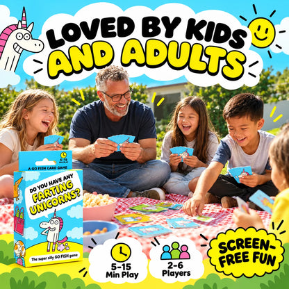 ! Super Silly Go Fish Card Game for Kids & Family Game Night