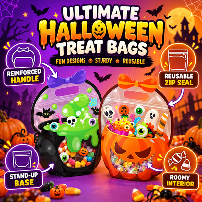 🎃 50% OFF Today! Halloween Goodie Bags for Treats, Candy & Party Favors