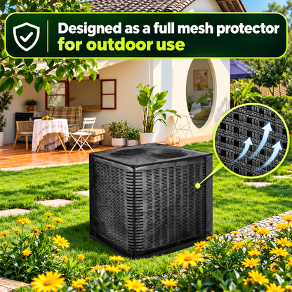 Heavy-Duty Full Mesh Outdoor Air Conditioner Cover – All-Season AC Protector