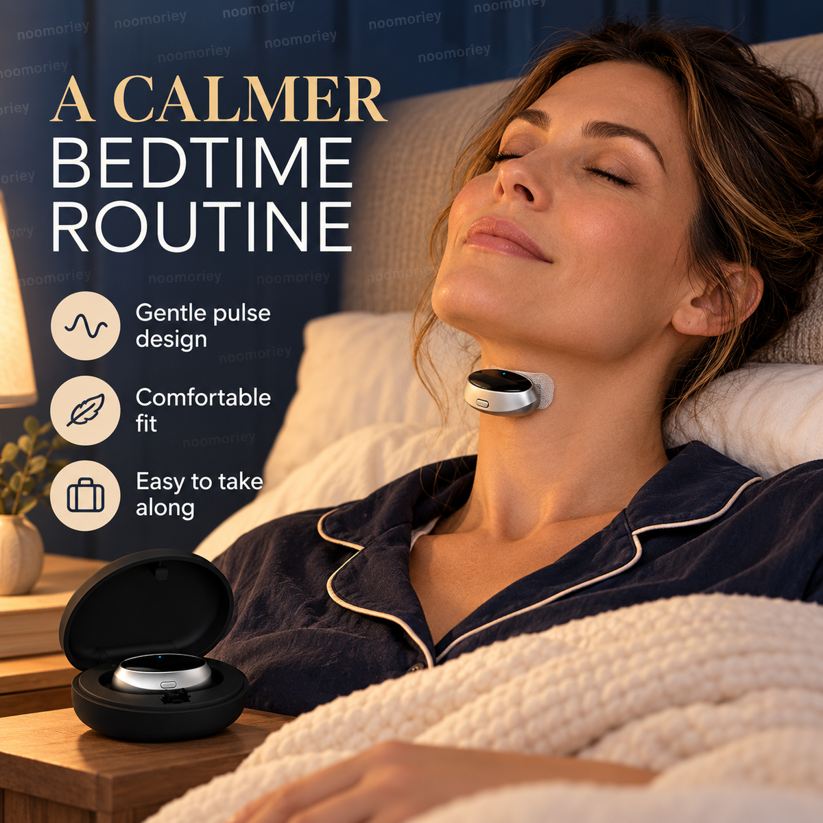 QuietNight™ Smart Anti-Snoring Device – Gentle Pulse Sleep Support