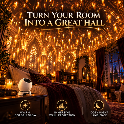 ✨ Magical Castle Projection Night Light 🌙 Fantasy Room Glow Gift