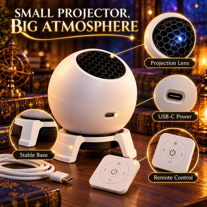 ✨ Magical Castle Projection Night Light 🌙 Fantasy Room Glow Gift