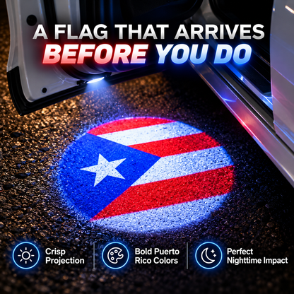 🎁 50% OFF Universal Flag Projection Door Light 🚘 Unique Car Upgrade Gift For Drivers