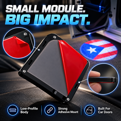 🎁 50% OFF Universal Flag Projection Door Light 🚘 Unique Car Upgrade Gift For Drivers