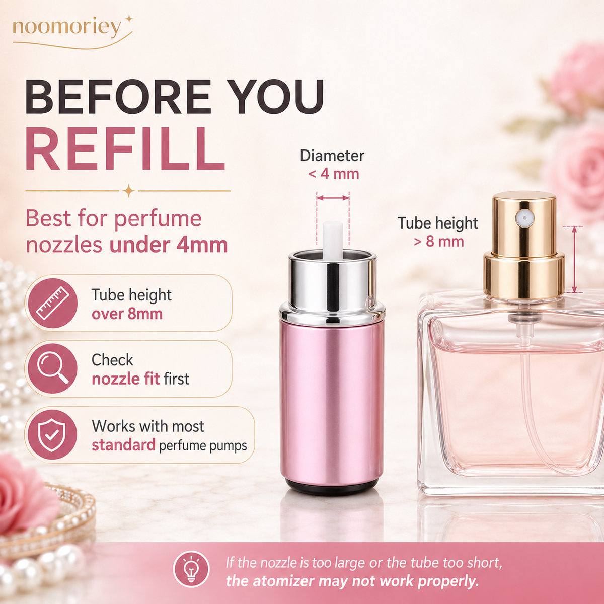 ✨ 4-Pack Refillable Perfume Atomizer Set – Leak-Proof Travel Spray Bottles