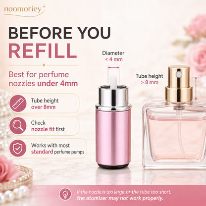 ✨ 4-Pack Refillable Perfume Atomizer Set – Leak-Proof Travel Spray Bottles