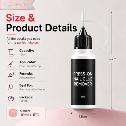 ✨ BUY 1 GET 1 FREE-On Nail Glue Remover – 10ml Gentle Formula for Easy Removal