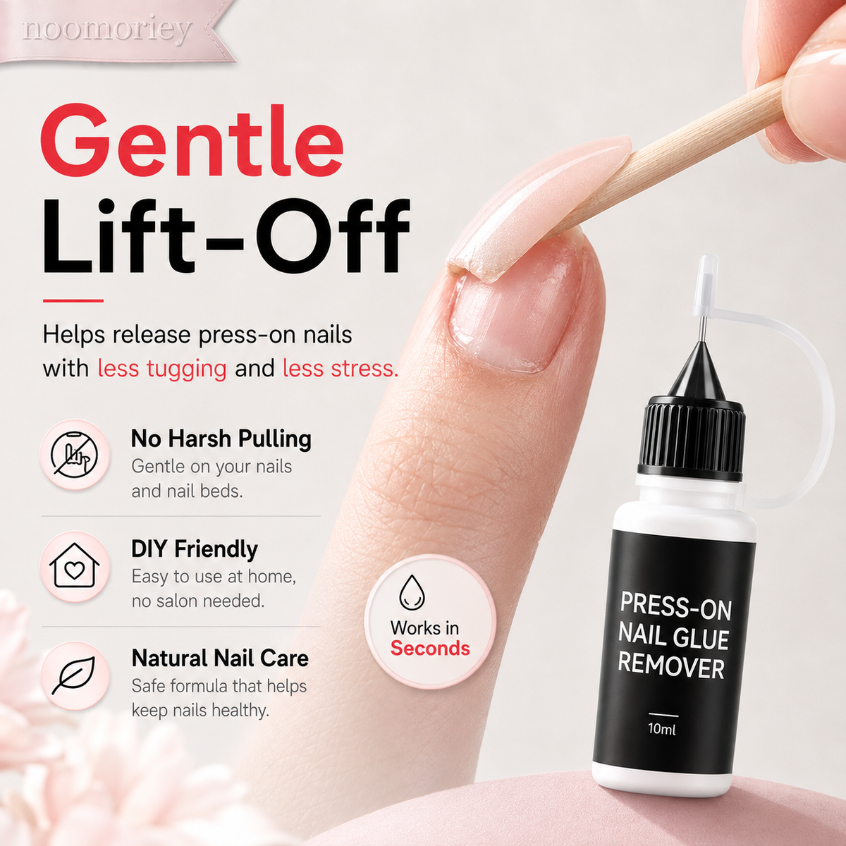 ✨ BUY 1 GET 1 FREE-On Nail Glue Remover – 10ml Gentle Formula for Easy Removal