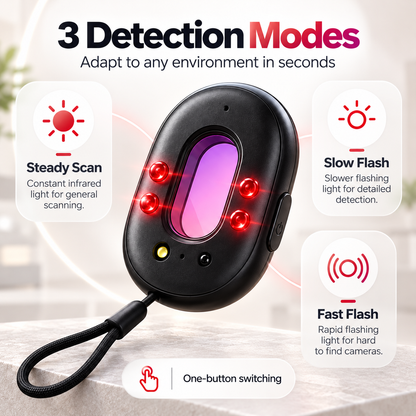🔍 Compact Infrared Camera Detector – Protect Your Privacy Anywhere