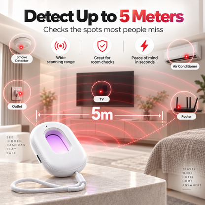 🔍 Compact Infrared Camera Detector – Protect Your Privacy Anywhere