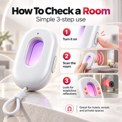 🔍 Compact Infrared Camera Detector – Protect Your Privacy Anywhere