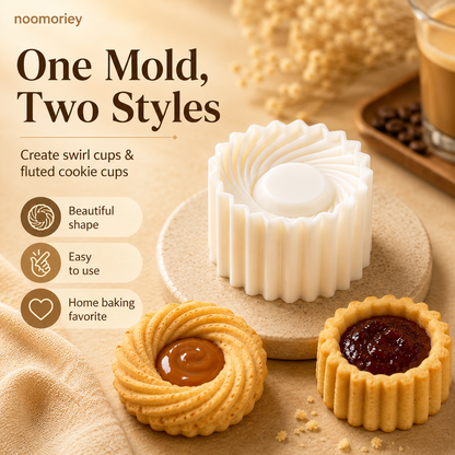 Sunflower-Patterned Round Hand-Press Mooncake Mold